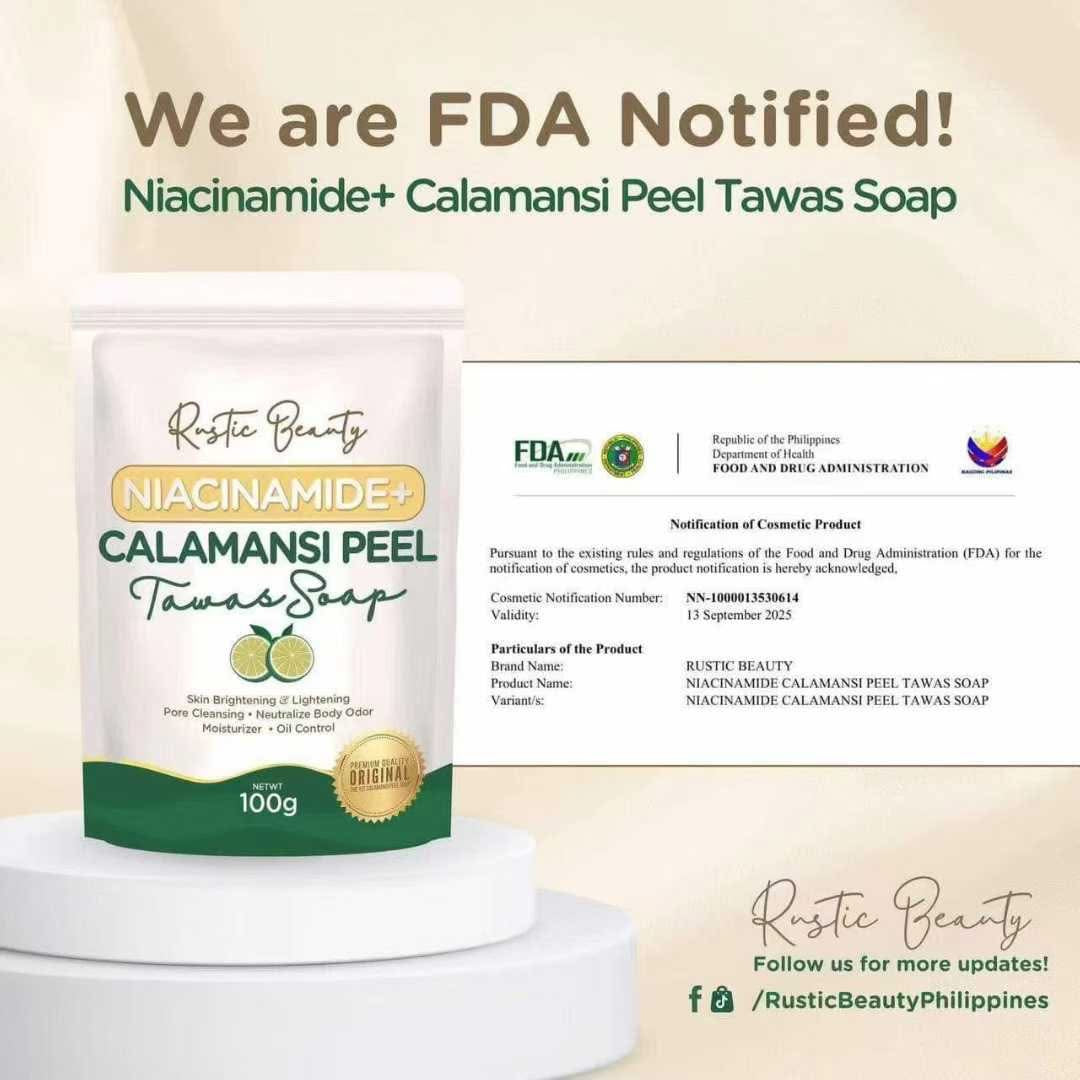 Niacinamide + Calamansi Peel Tawas Soap 100g