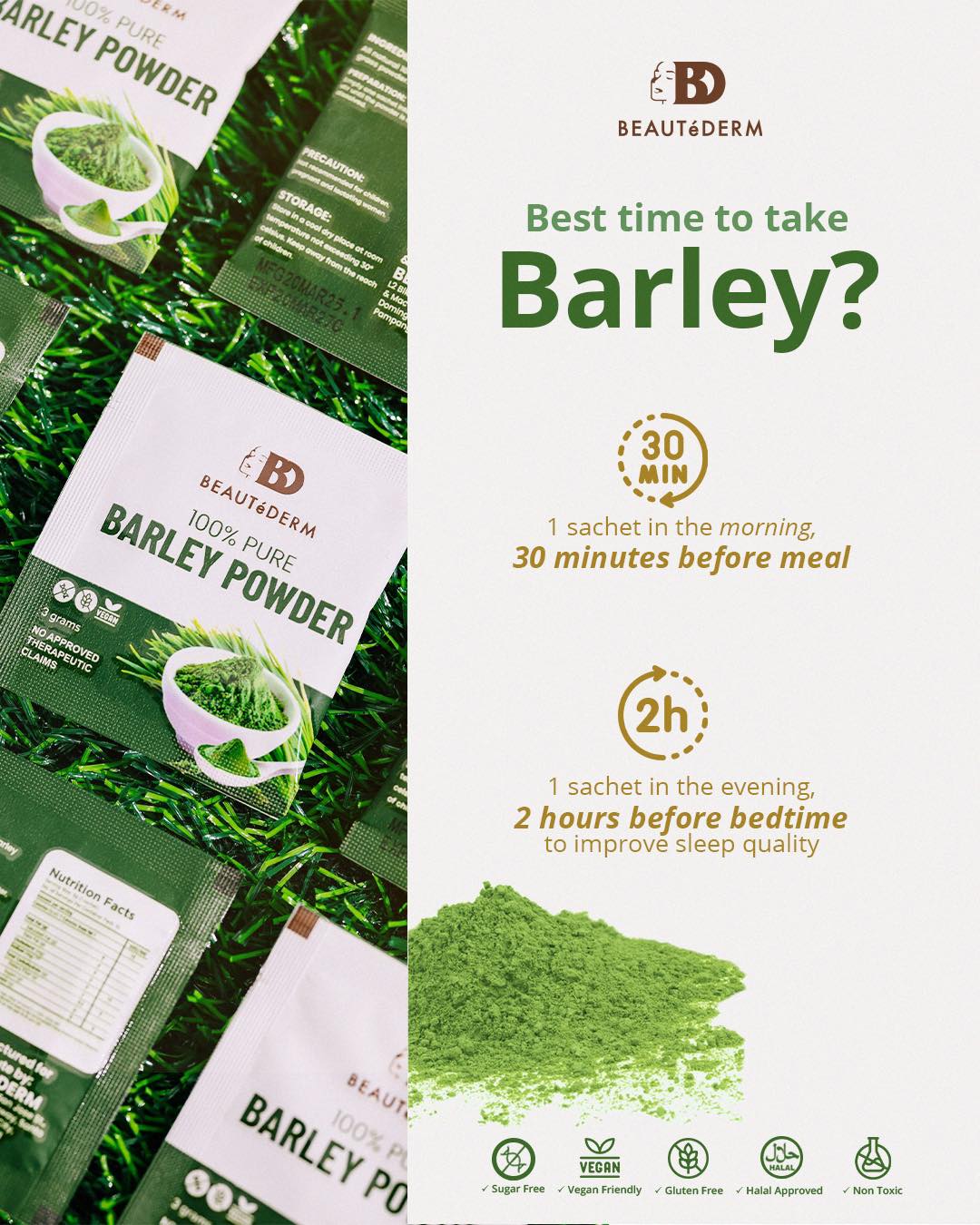 100% PURE BARLEY JUICE DRINK