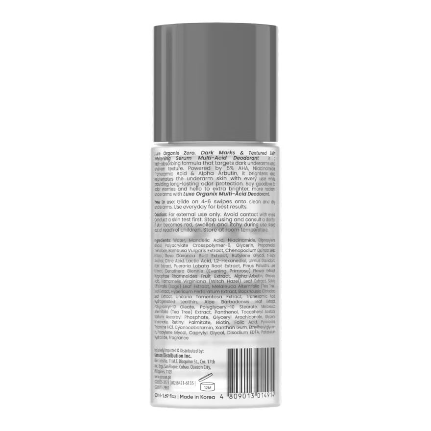 LUXE ORGANIX Zero. Deodorant Brightening Serum 50ml