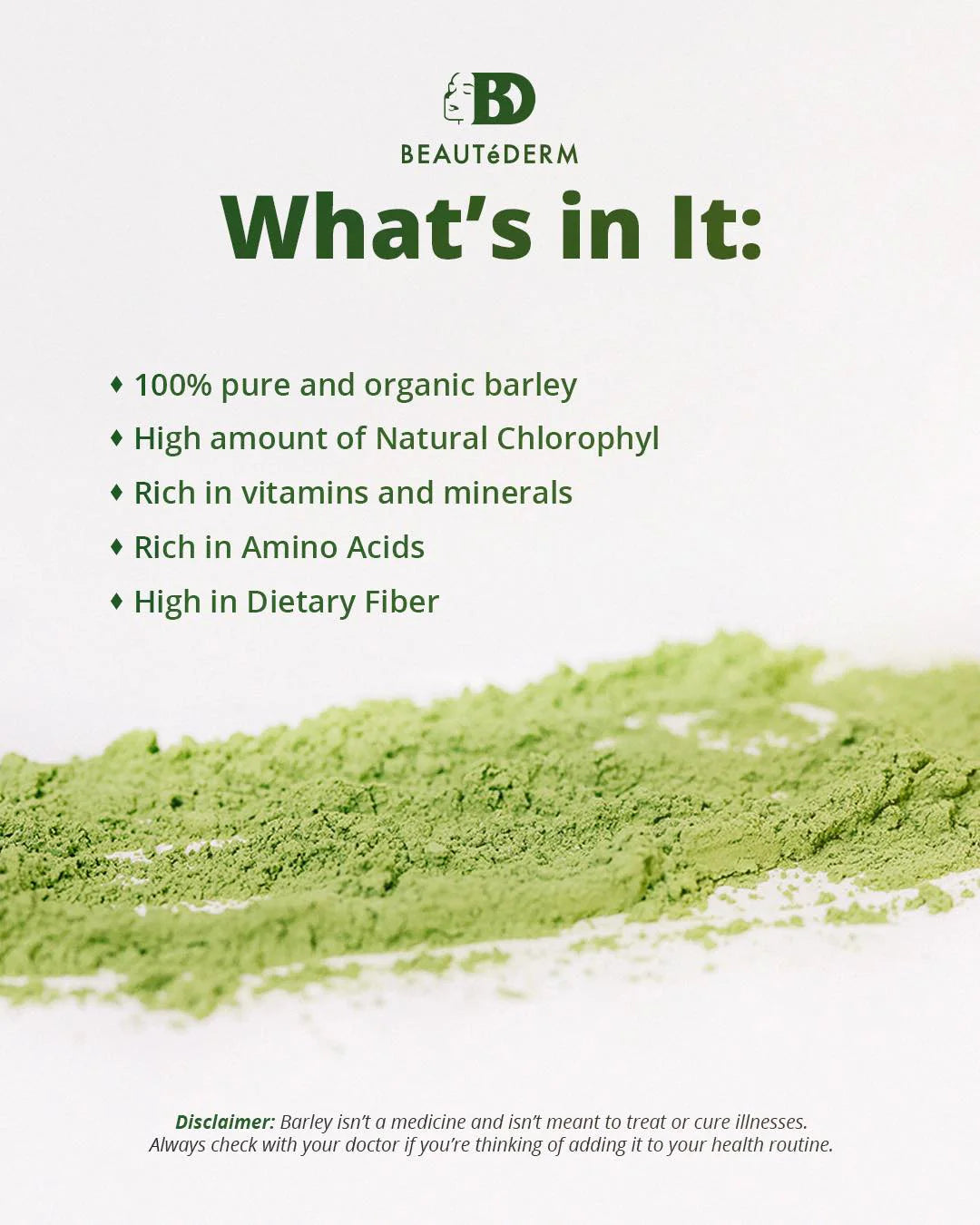100% PURE BARLEY JUICE DRINK