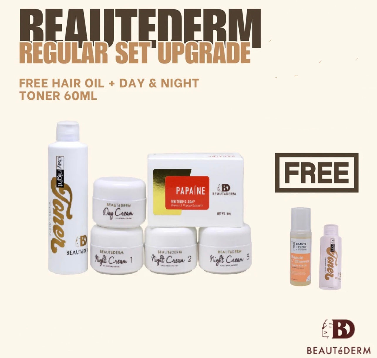Regular Skincare SET with Upgraded Toner* with FREEBIES