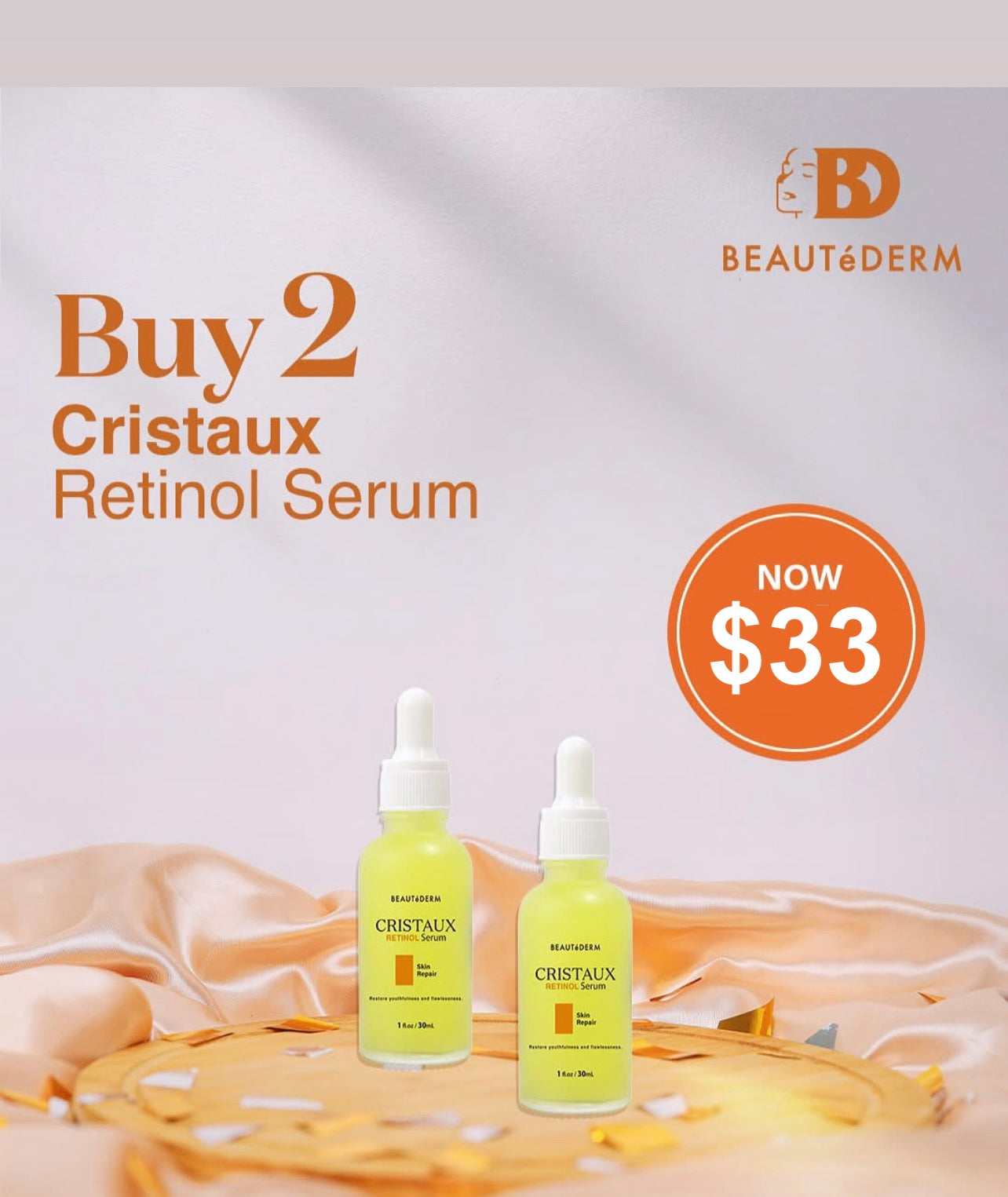 Cristaux Retinol Serum 30ml BUY 1 GET 1 FREE