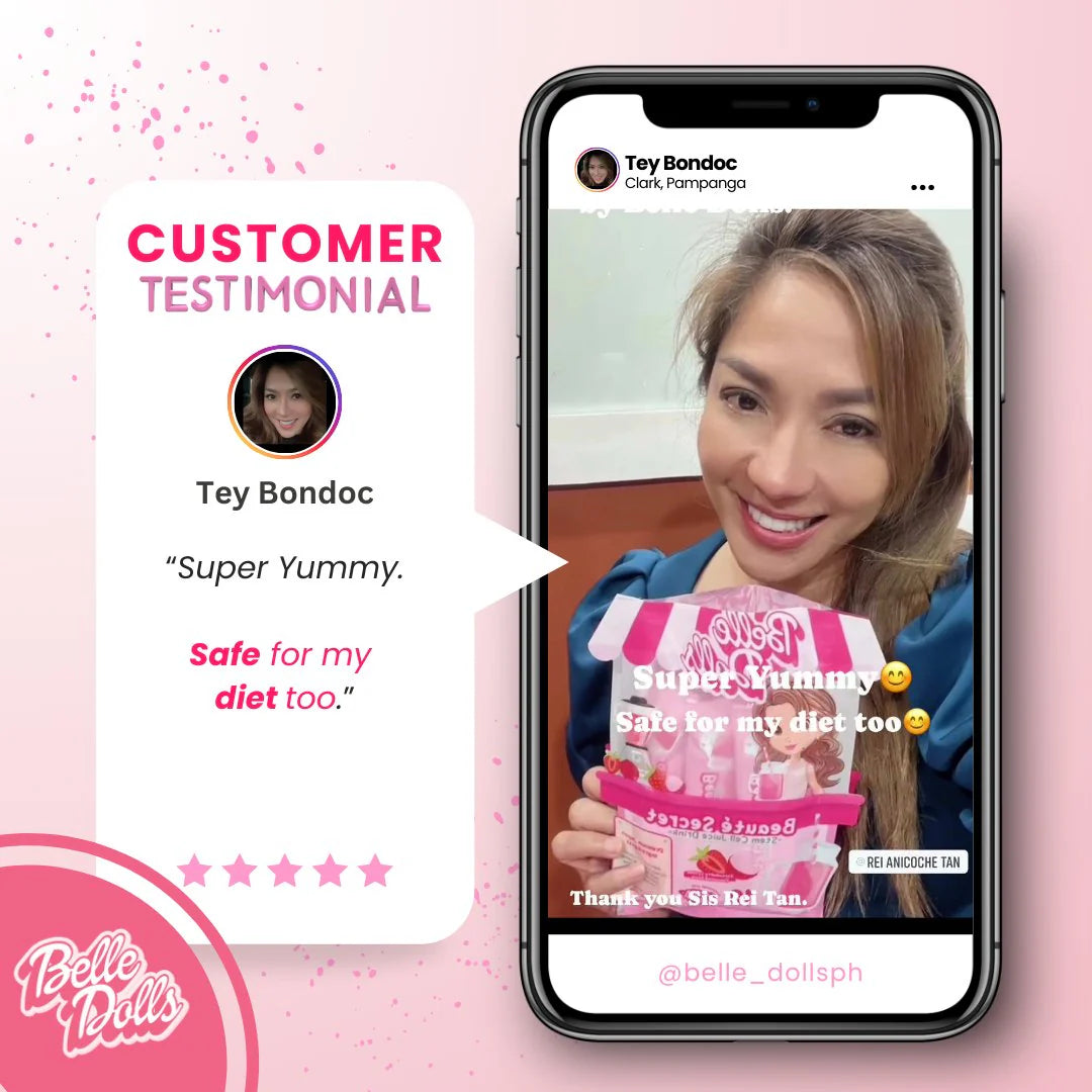 Belle Dolls Strawberry Lychee Stem Cell Juice Drink