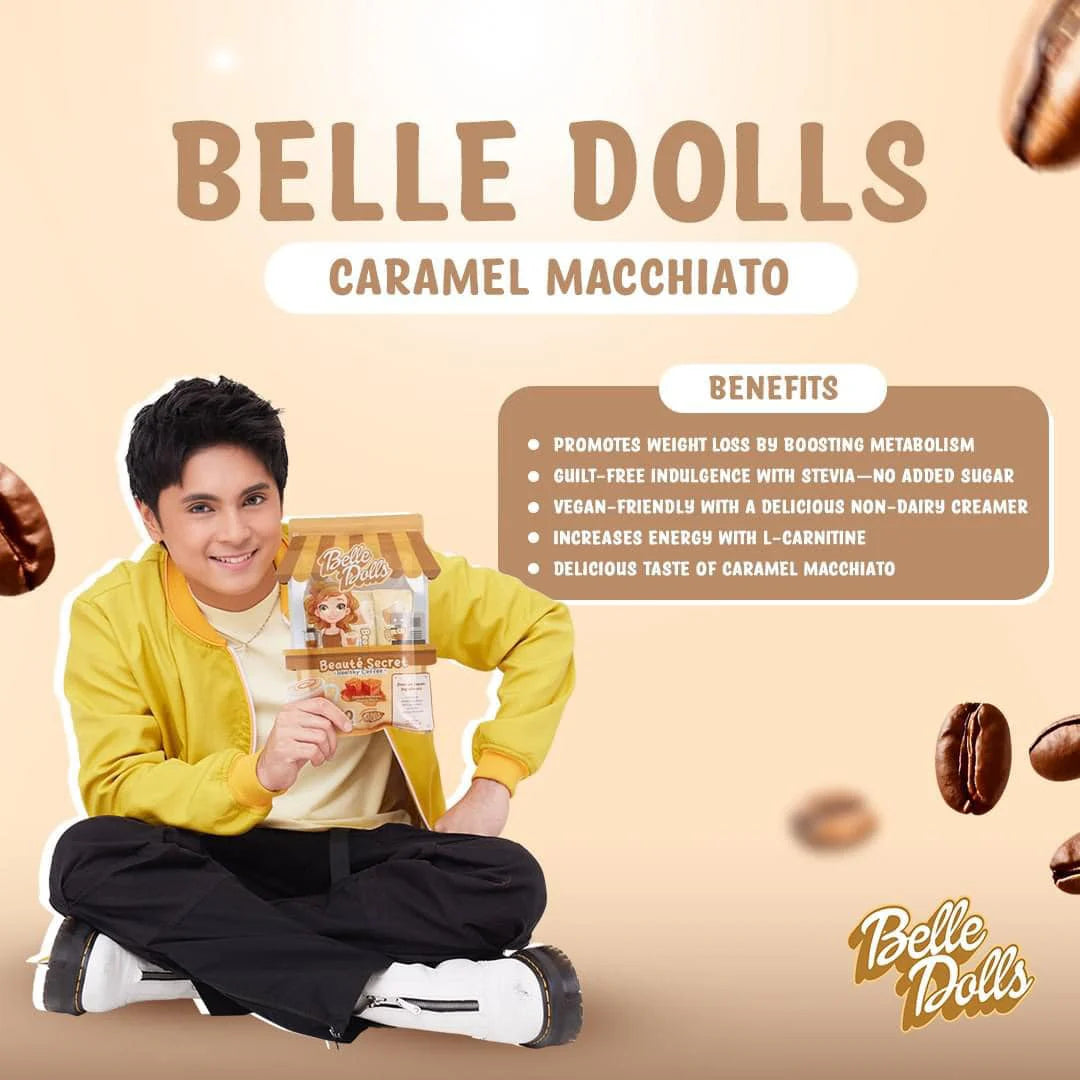 Belle Dolls Caramel Macchiato Healthy Coffee Drink