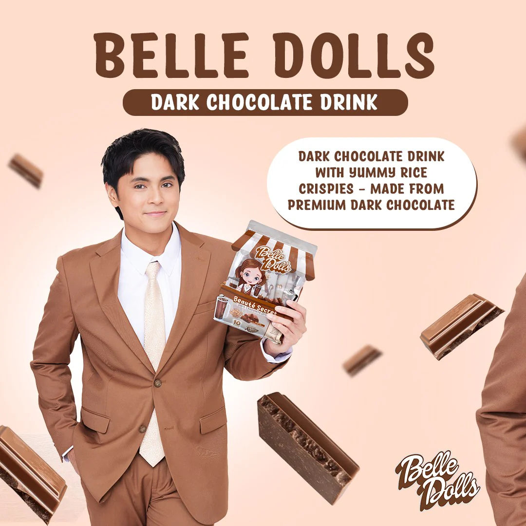 Belle Dolls Dark Chocolate Drink with Rice Crispies
