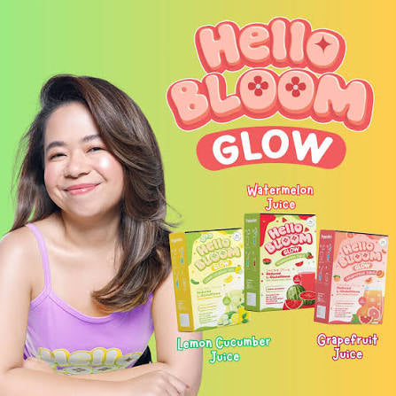 Hello Bloom Glow Lemon Cucumber Juice by Kiray Celis (10 sachets)
