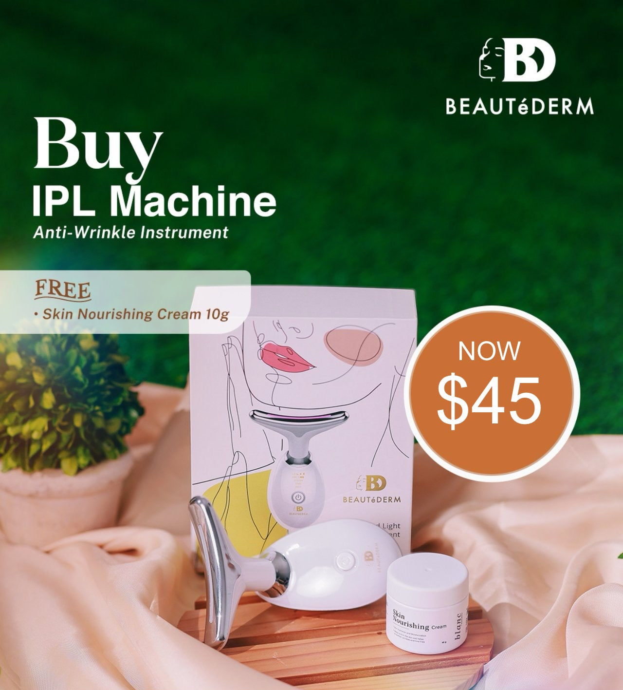 IPL ANTI-WRINKLE INSTRUMENT with FREE 10gm Skin Nourishing Cream
