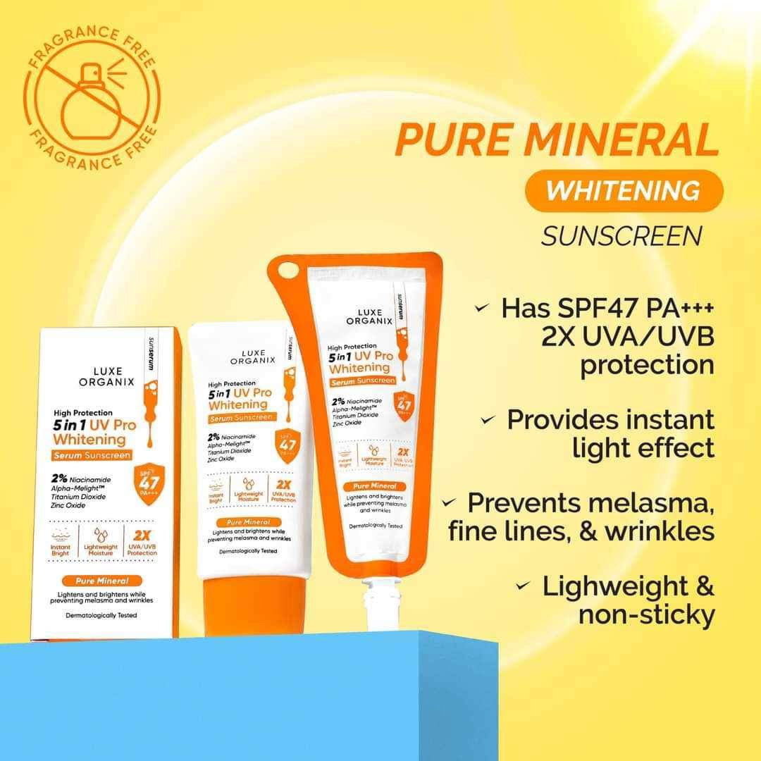 LUXE ORGANIX High Protection 5in1 UV Pro Brightening Serum Sunscreen 40g