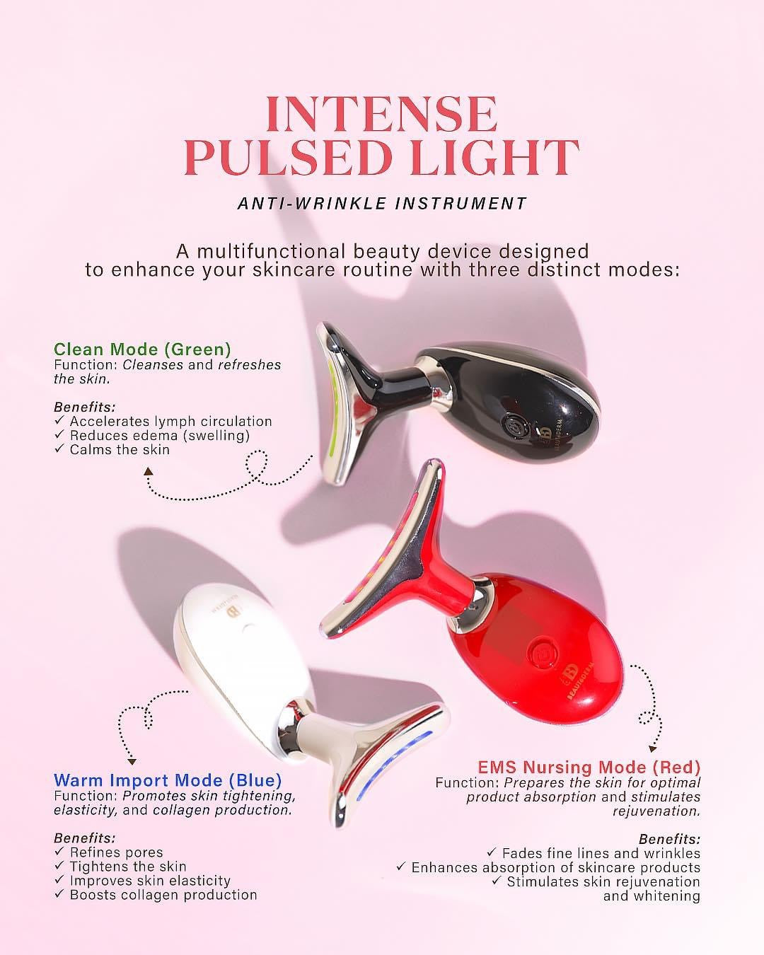 IPL ANTI-WRINKLE INSTRUMENT with FREE 10gm Skin Nourishing Cream