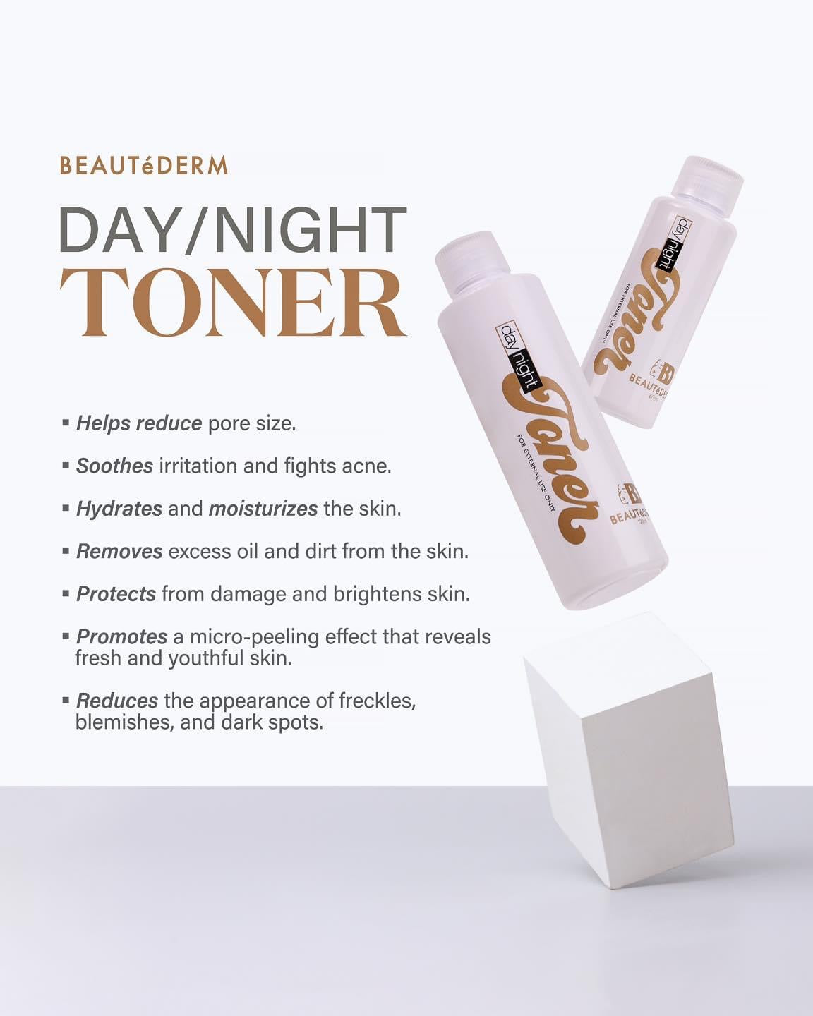 Day and Night Toner (60ml, 120ml, 200ml, 250ml, 500ml or 1L)