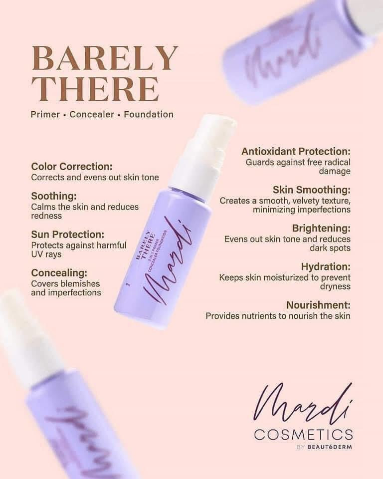 Mardi BARELY THERE 3 IN 1 (Liquid Foundation) 30ml