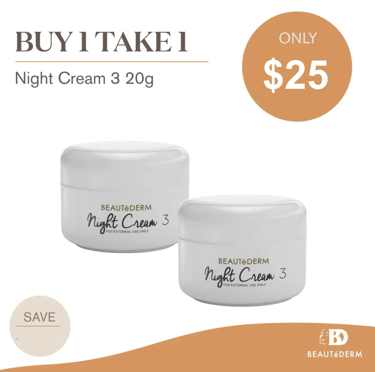 Night Cream 3 (20grams) BUY 1 GET 1 FREE