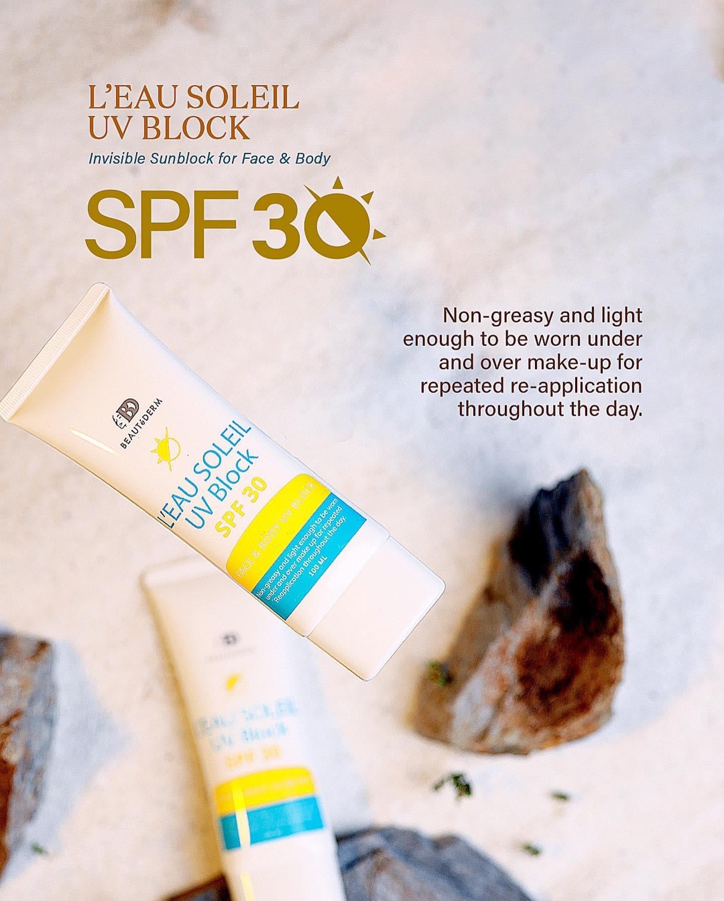 L’Eau Soleil Face & Body UV Block Lotion (SPF 30) 100ml
