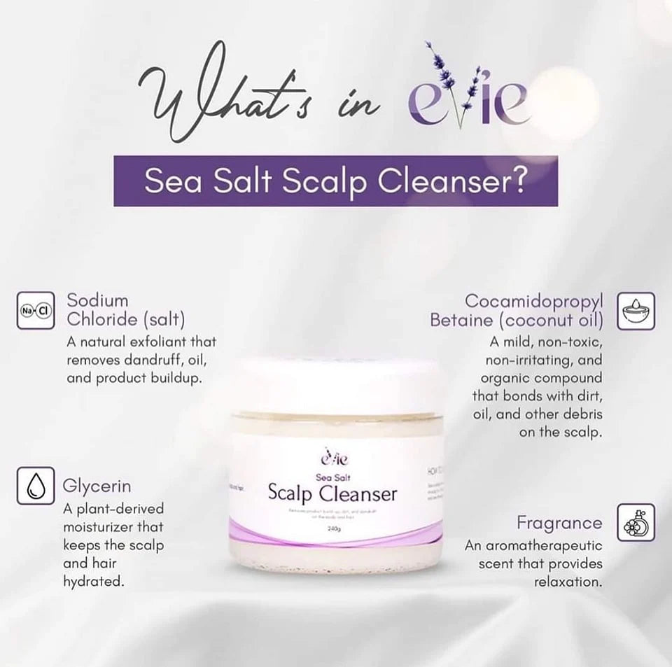 Evie Sea Salt Scalp Cleanser 240grams