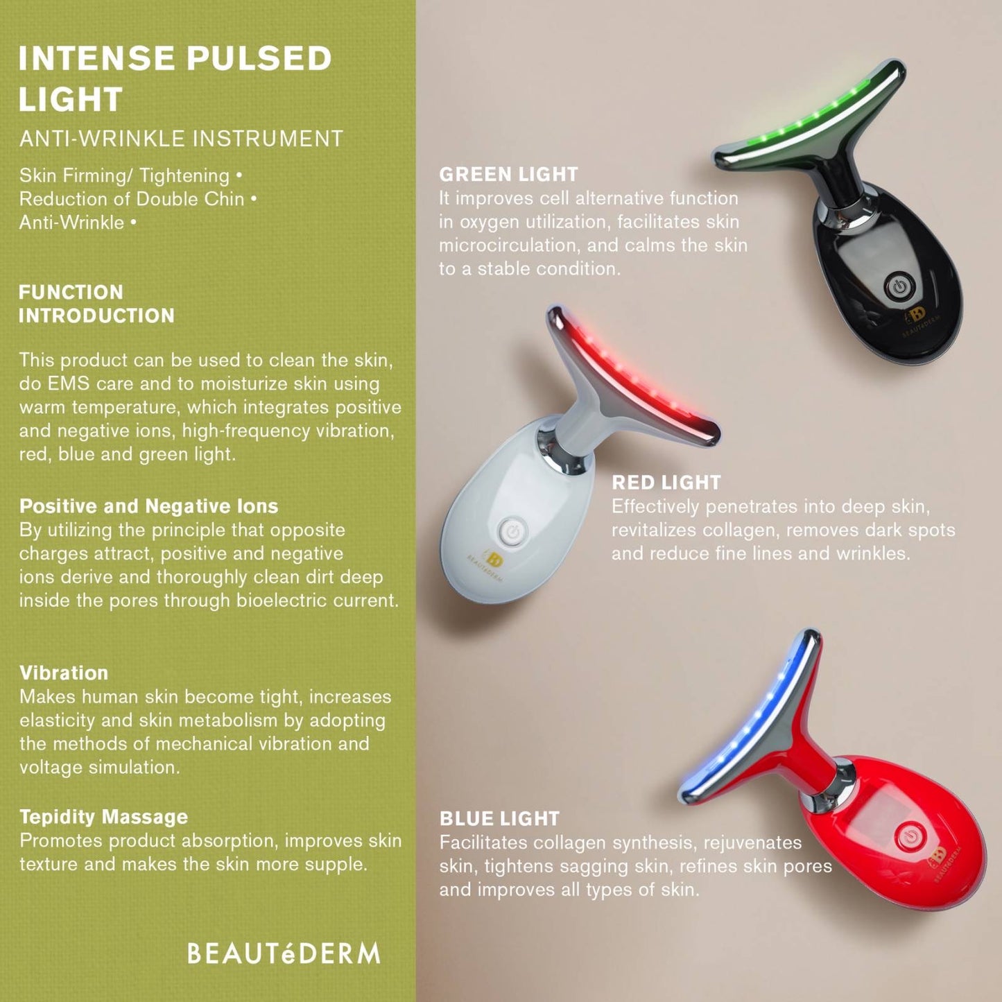 IPL ANTI-WRINKLE INSTRUMENT with FREE Night Cream 2 (20grams)