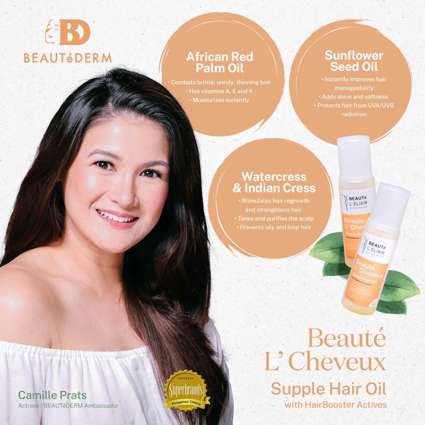 BEAUTé L’ Cheveux Supple Hair Oil 50ml BUY 1 GET 1 FREE