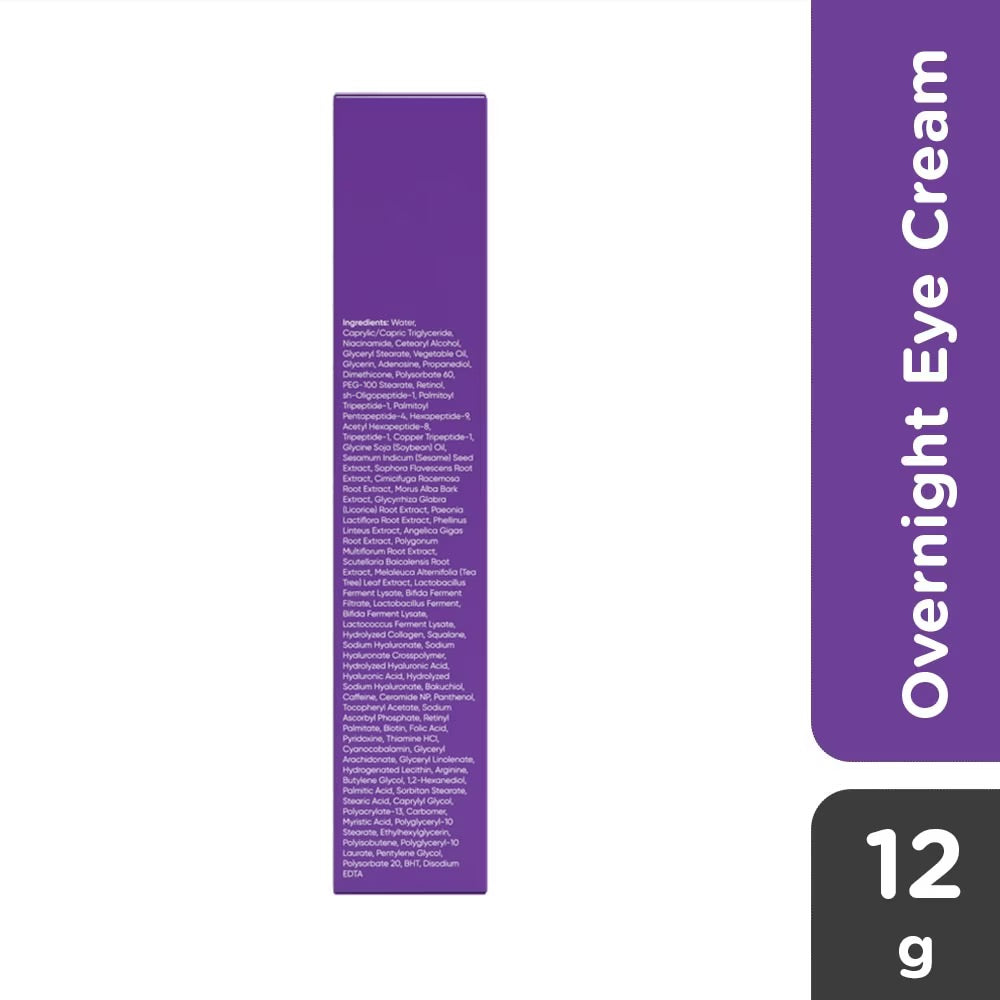 LUXE ORGANIX Advanced Retinol + Bakuchiol Deep Wrinkle Eye Contour Overnight Cream 12g