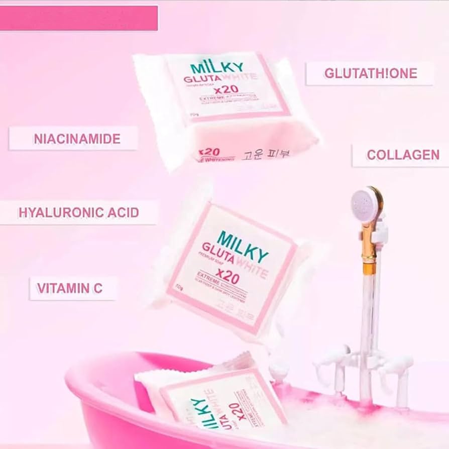 milky glutathione soap KEISHA White Skin Naturals Milky GlutaWhite Premium Soap 70gms – Beautéful You