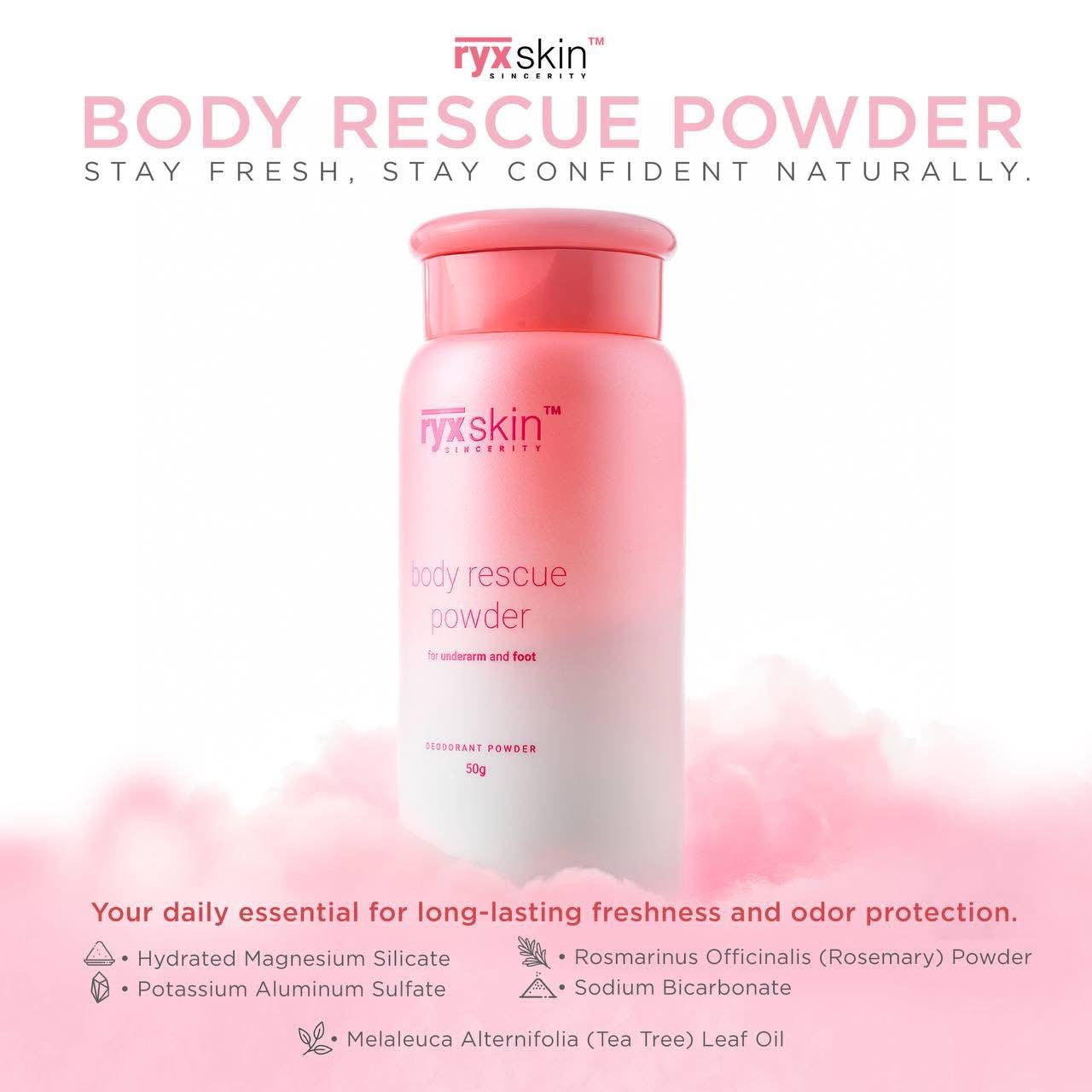 RYXSKIN BODY RESCUE POWDER 50gm