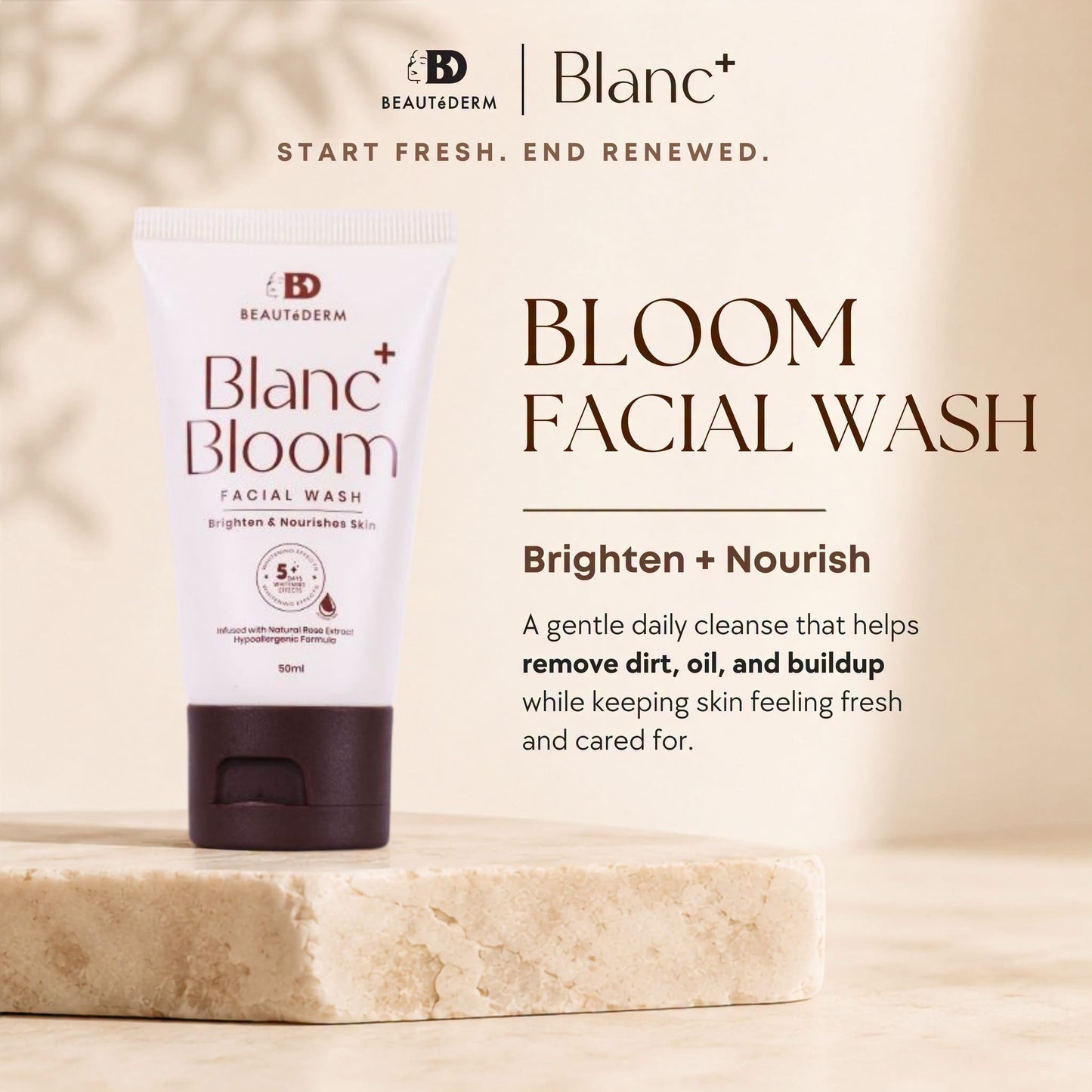 Blanc+ Bloom Facial Wash 50ml