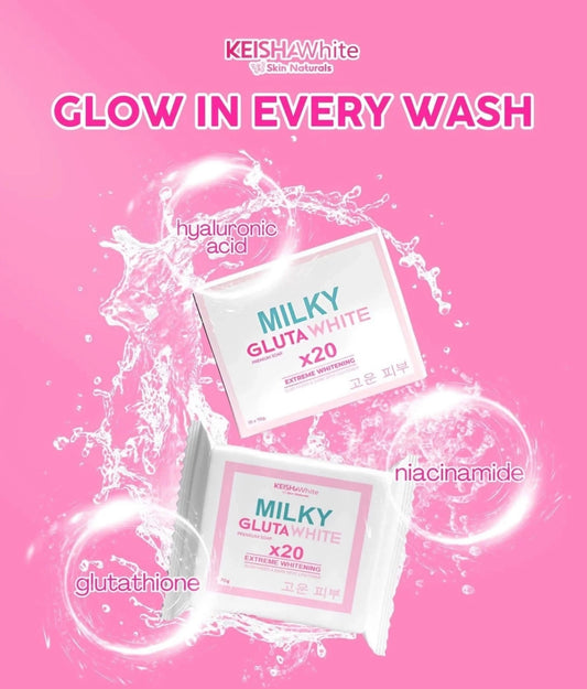 KEISHA White Skin Naturals Milky GlutaWhite Premium Soap 70gms