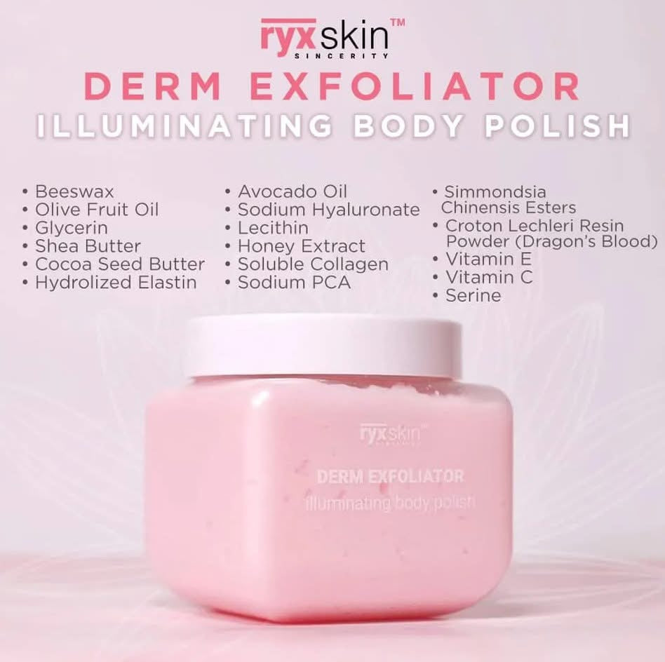 RYXSKIN SINCERITY DERM EXFOLIATOR ILLUMINATING BODY POLISH