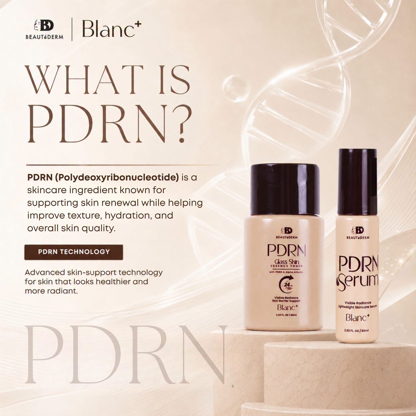 Blanc+ PDRN Serum (Lightweight Skin Serum) 60ml
