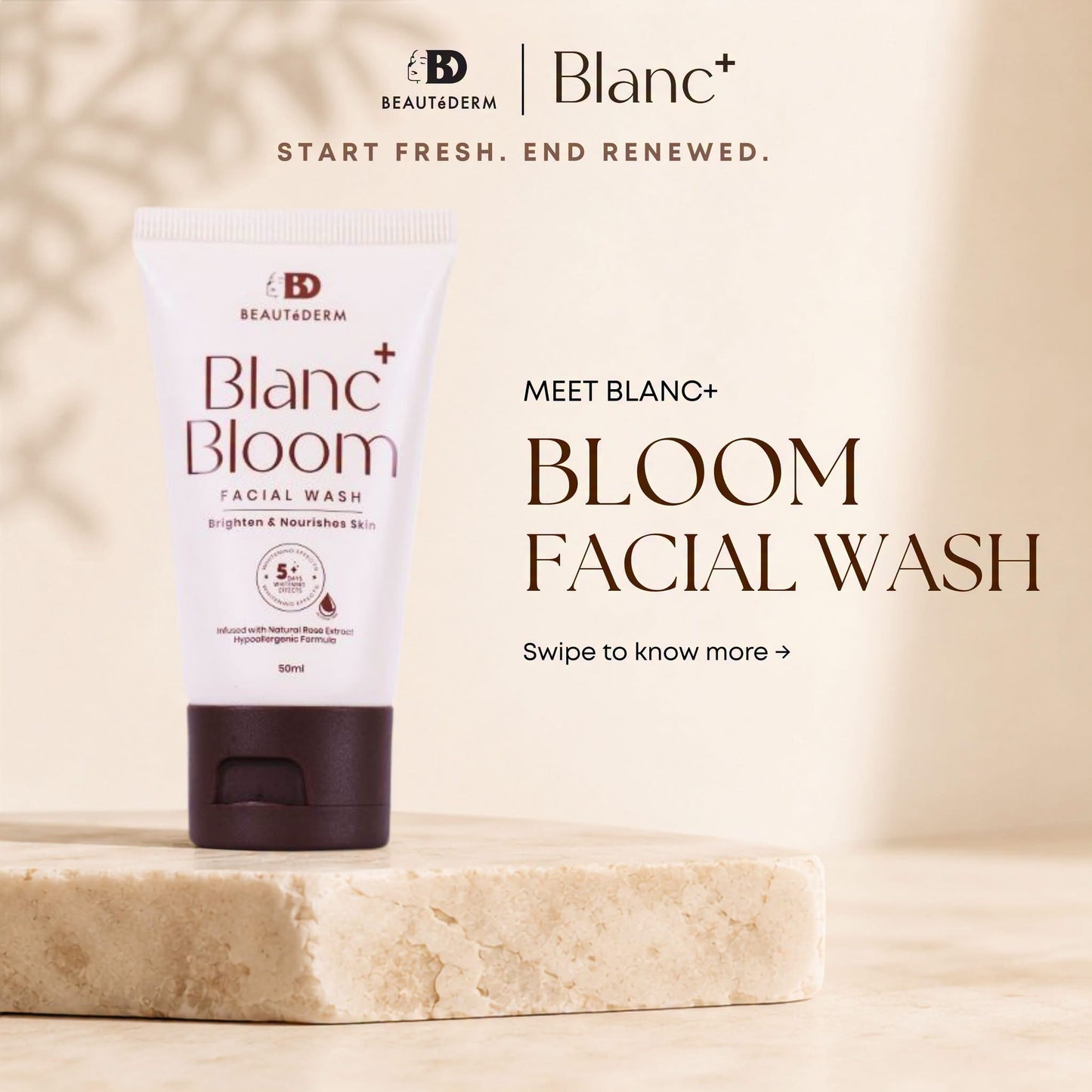 Blanc+ Bloom Facial Wash 50ml