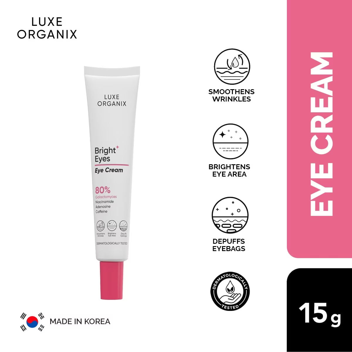 LUXE ORGANIX Bright Eyes Eye Cream 15g