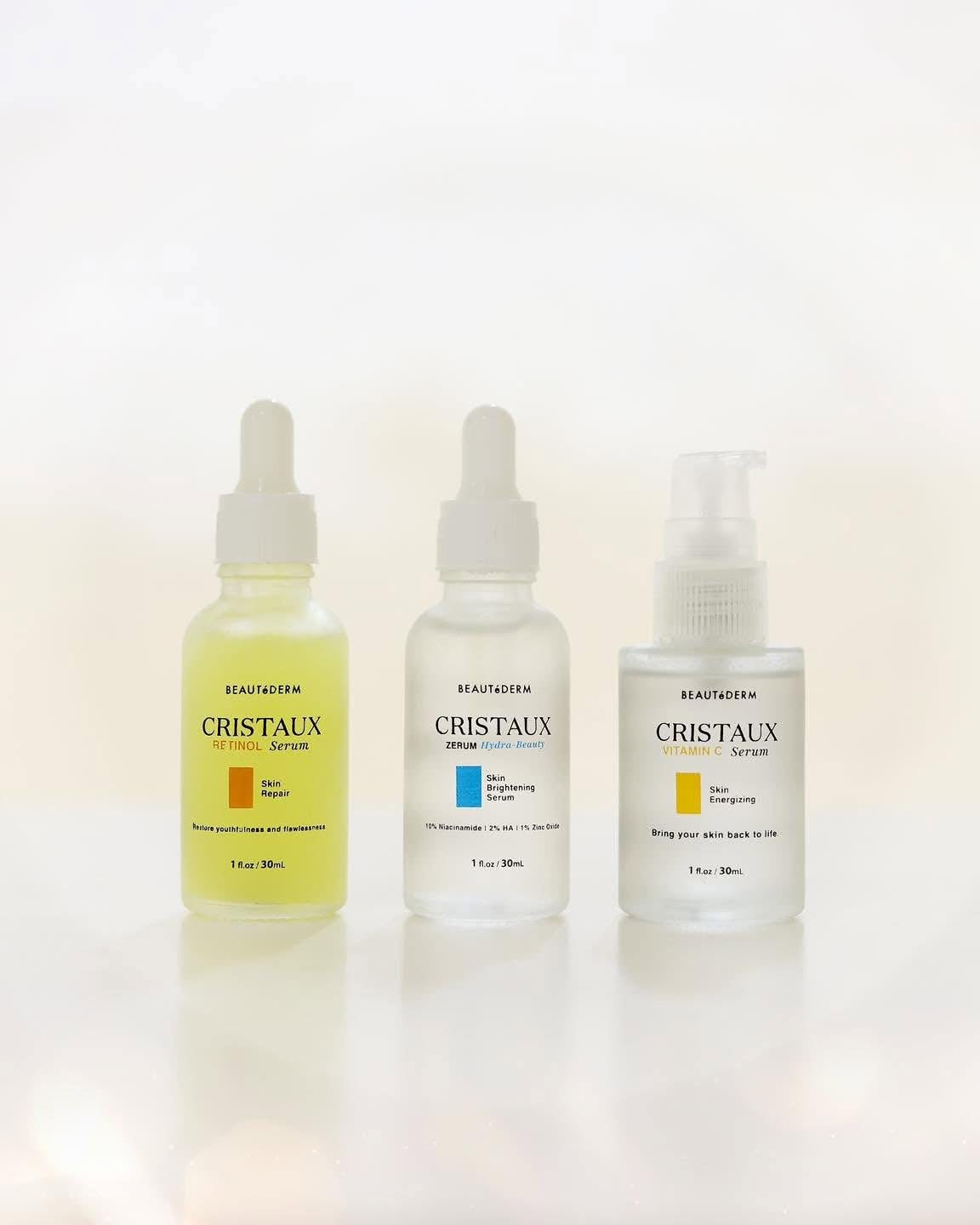 Cristaux Zerum Hydra-beauty Skin Brightening Serum with FREE  Skin Nourishing Cream (20gm)