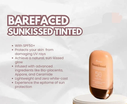Barefaced Sunkissed Tinted Sunscreen SPF 50 PA+++ 50g (original or light tint)