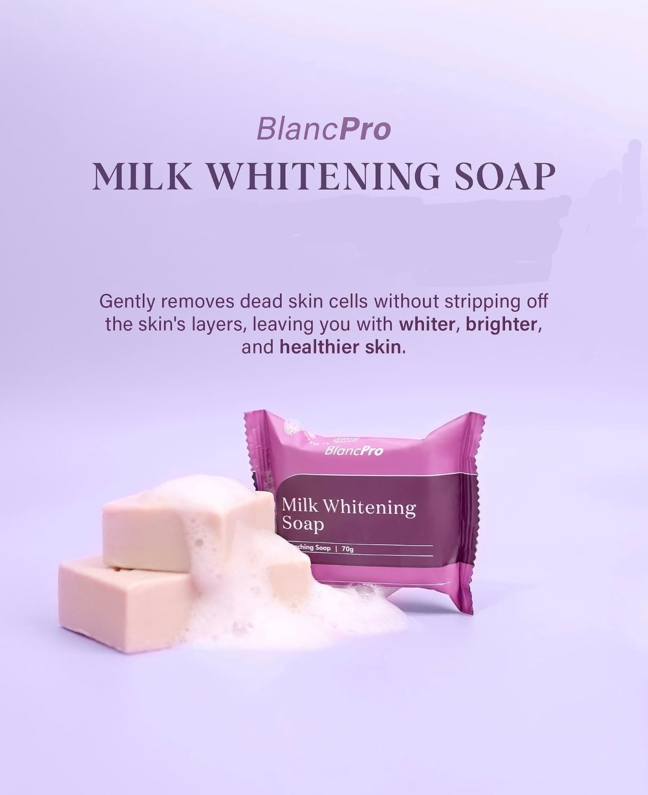 BlancPRO Milk Whitening Bar Soap 70 grams or 130 grams