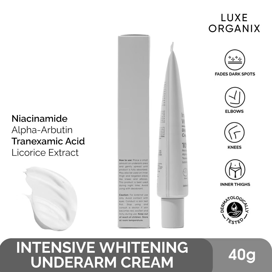 LUXE ORGANIX Intensive Brightening Underarm Cream 10% Niacinamide 30g