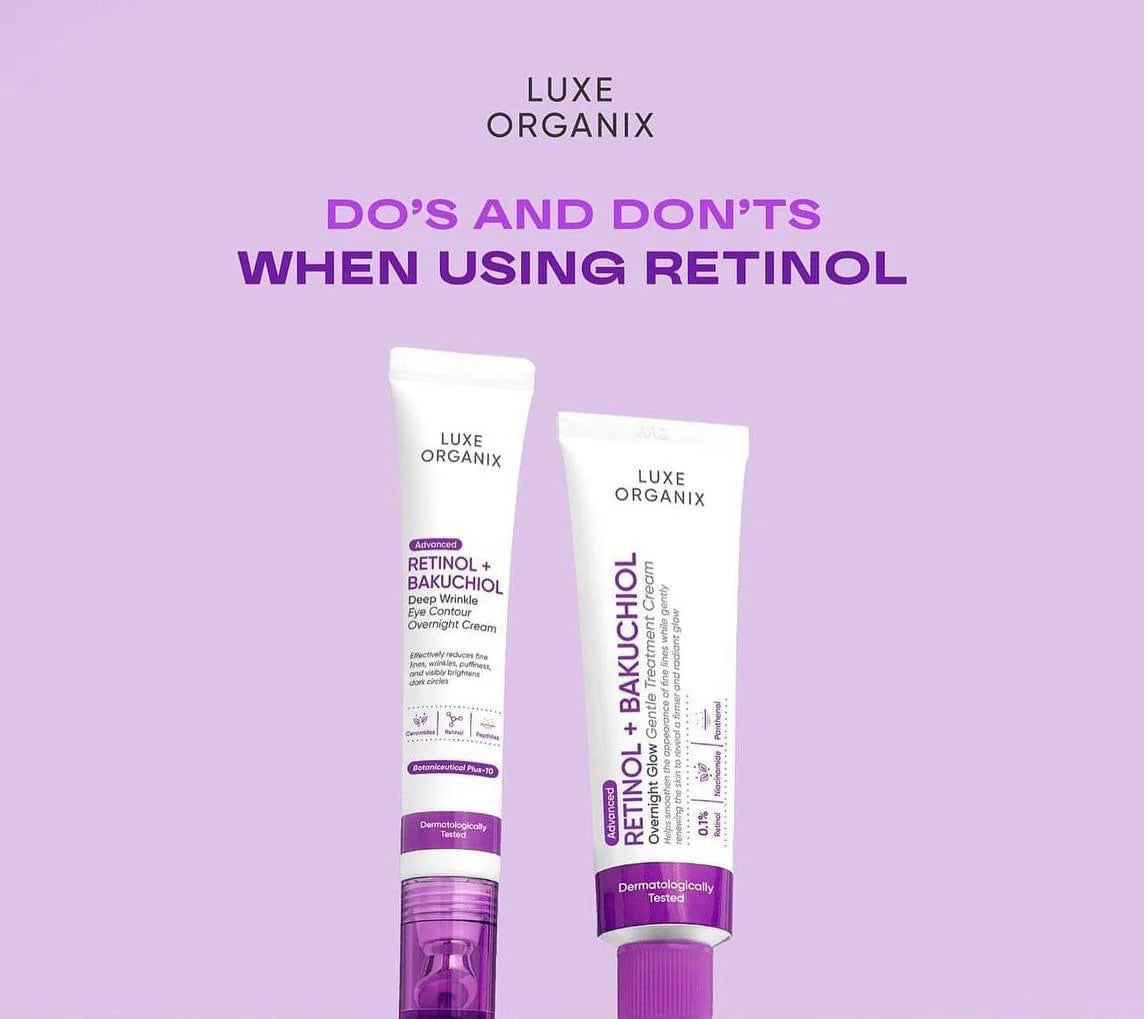 LUXE ORGANIX Retinol + Bakuchiol Overnight Glow Gentle Cream 30g