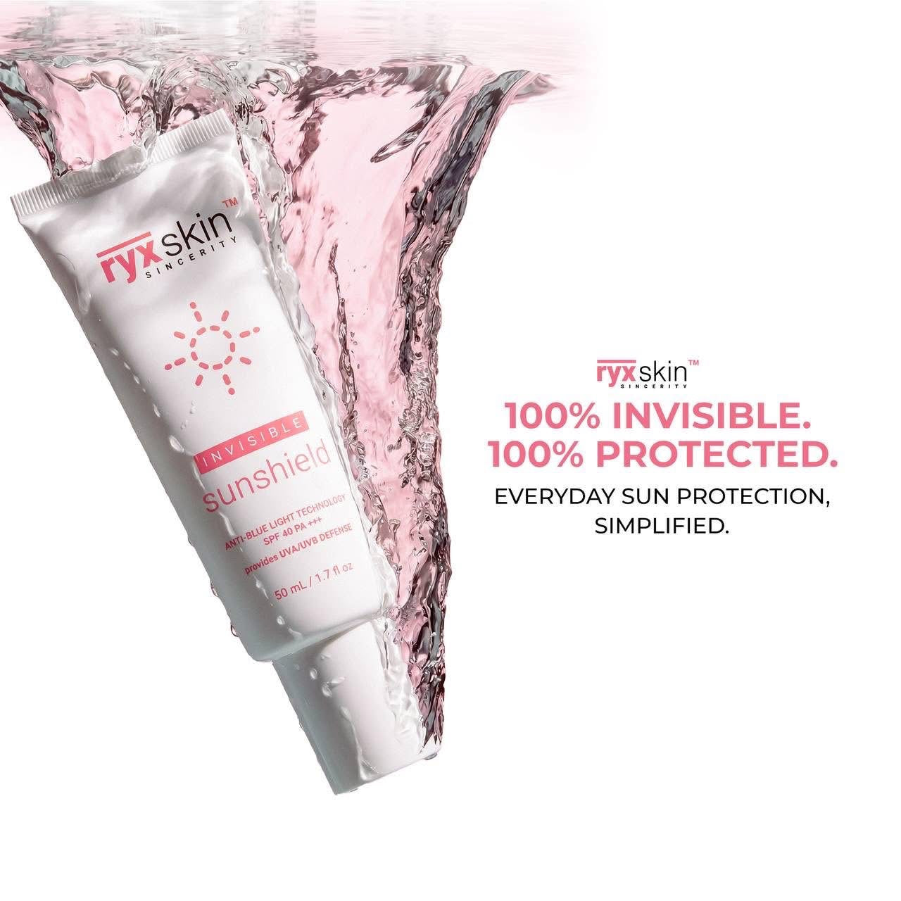 RyxSkin Sunshield SPF 50PA+++ Broad Spectrum 50ml