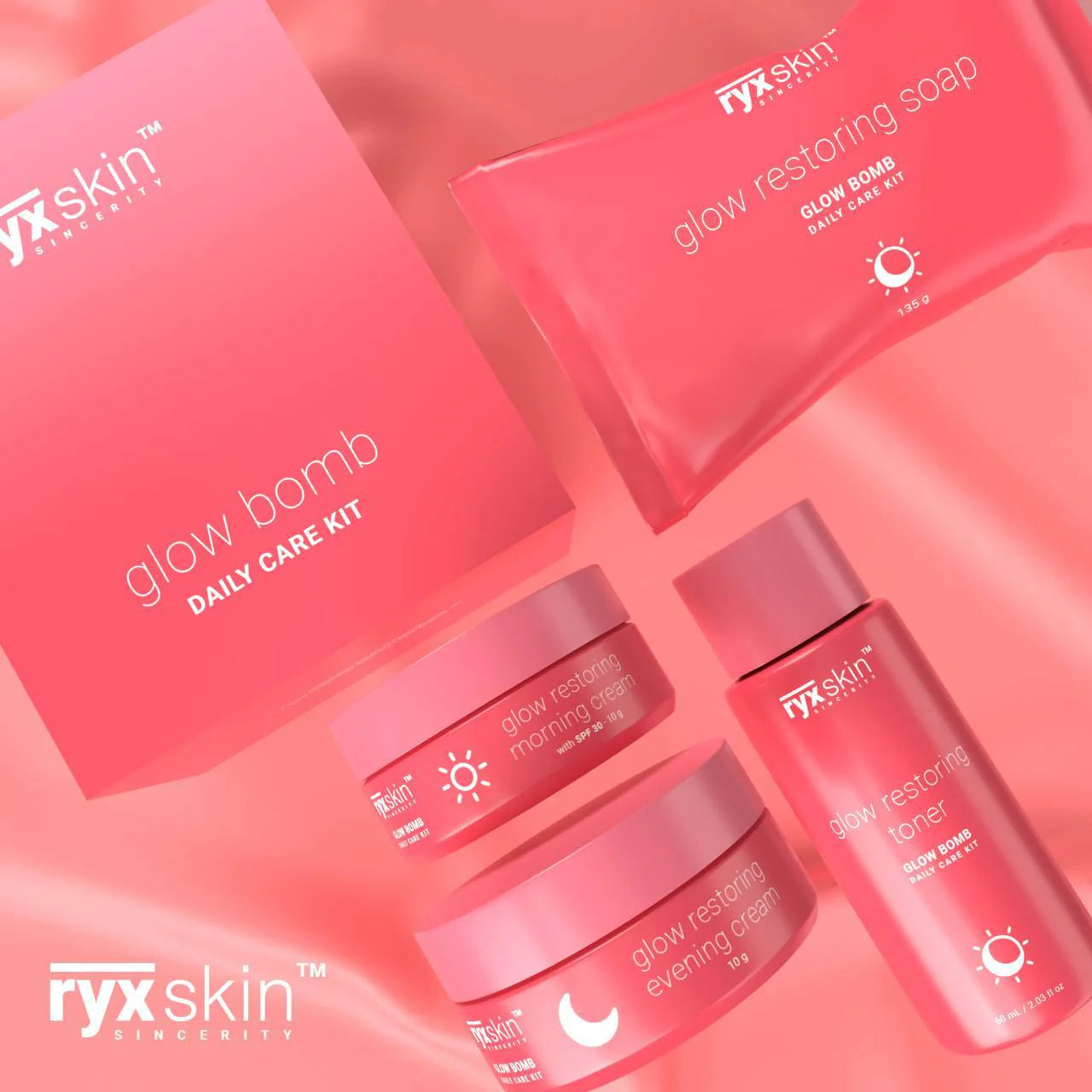 RYXSKIN SINCERITY GLOW BOMB Daily Care Kit