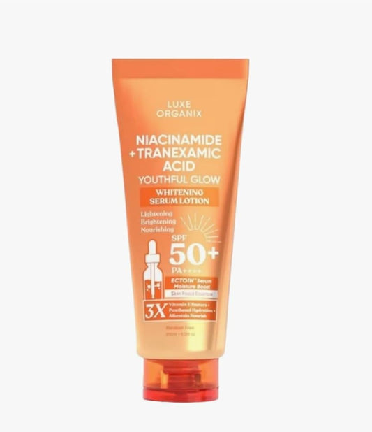 Luxe Organix Niacinamide + Tranexamic Acid Serum Lotion SPF50 PA+ (200ml)