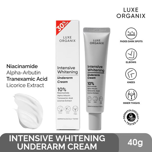 LUXE ORGANIX Intensive Brightening Underarm Cream 10% Niacinamide 30g