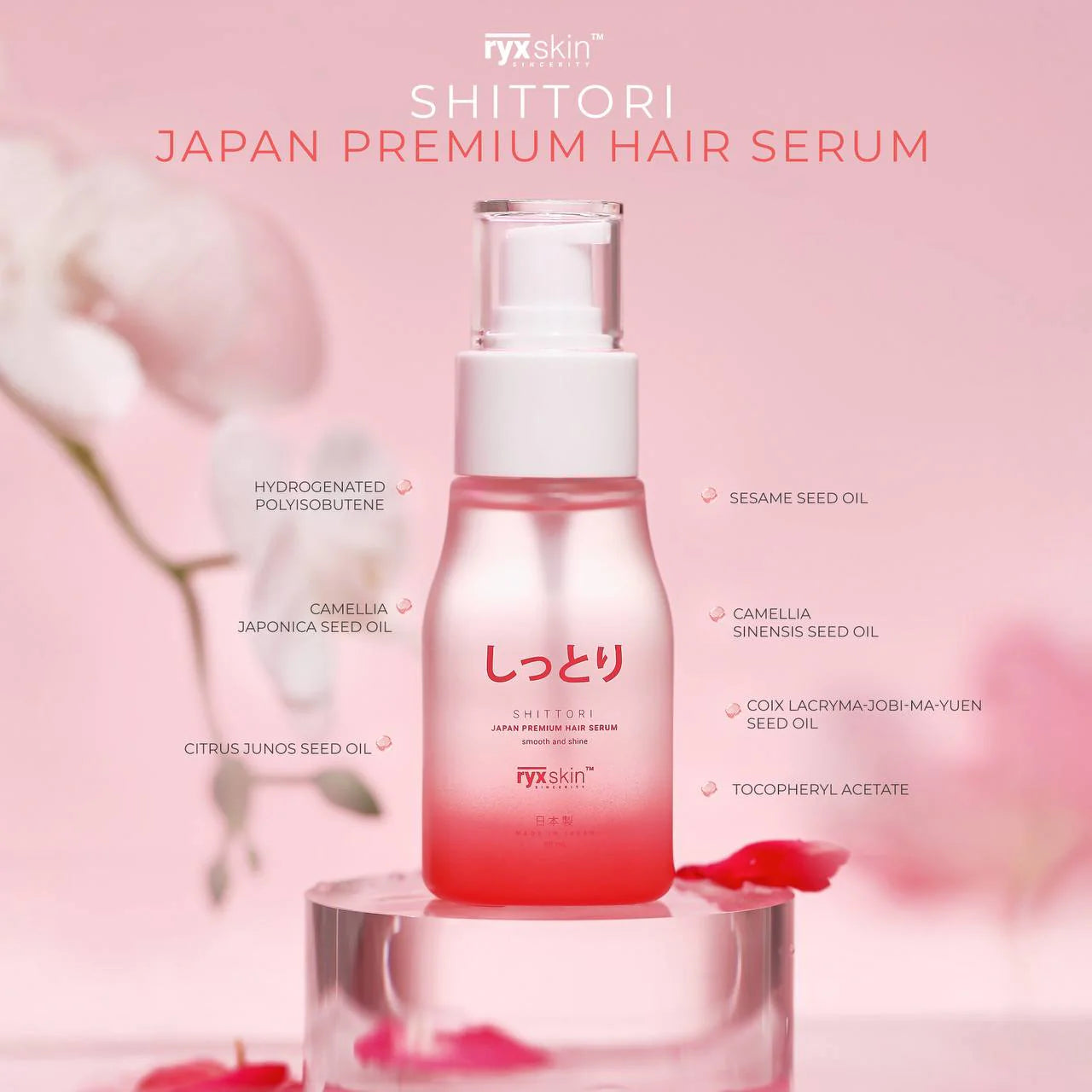 RYXSKIN SINCERITY SHITTORI JAPAN PREMIUM HAIR SERUM 40ML