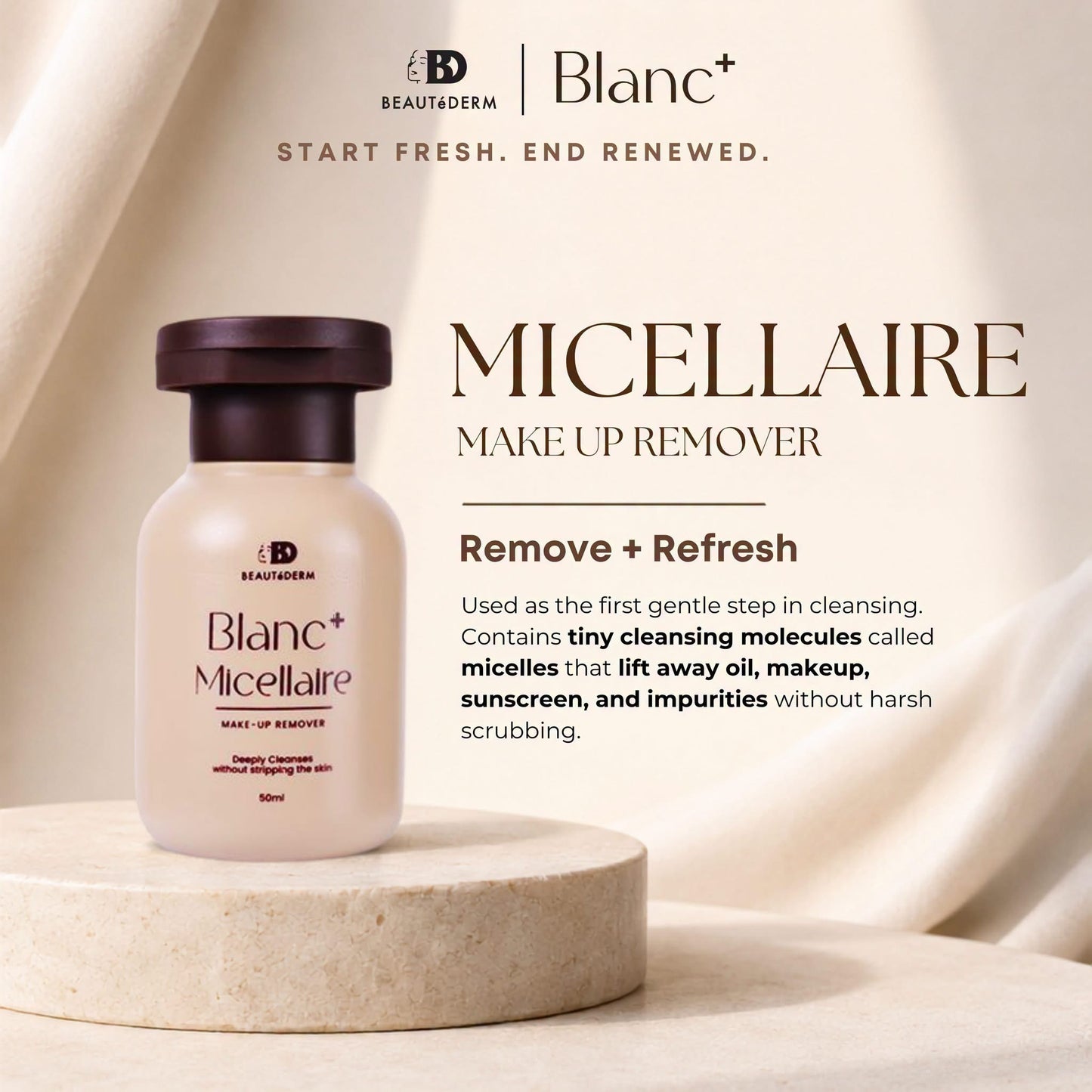 Blanc+ Micellaire Make-up Remover 50ml