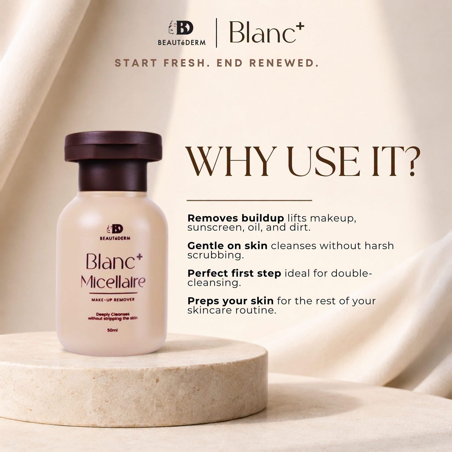 Blanc+ Micellaire Make-up Remover 50ml