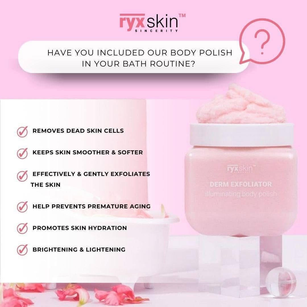 RYXSKIN SINCERITY DERM EXFOLIATOR ILLUMINATING BODY POLISH