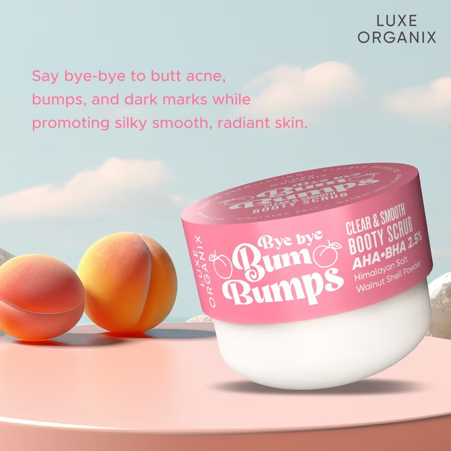 LUXE ORGANIX Bye Bye Bum Bumps Clear & Smooth Scrub 285g