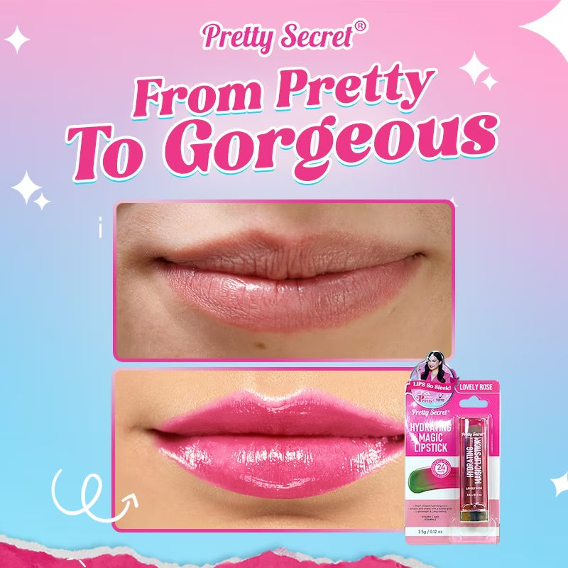 PRETTY SECRET Hydrating Magic Lipstick - Lovely Rose 3.5g
