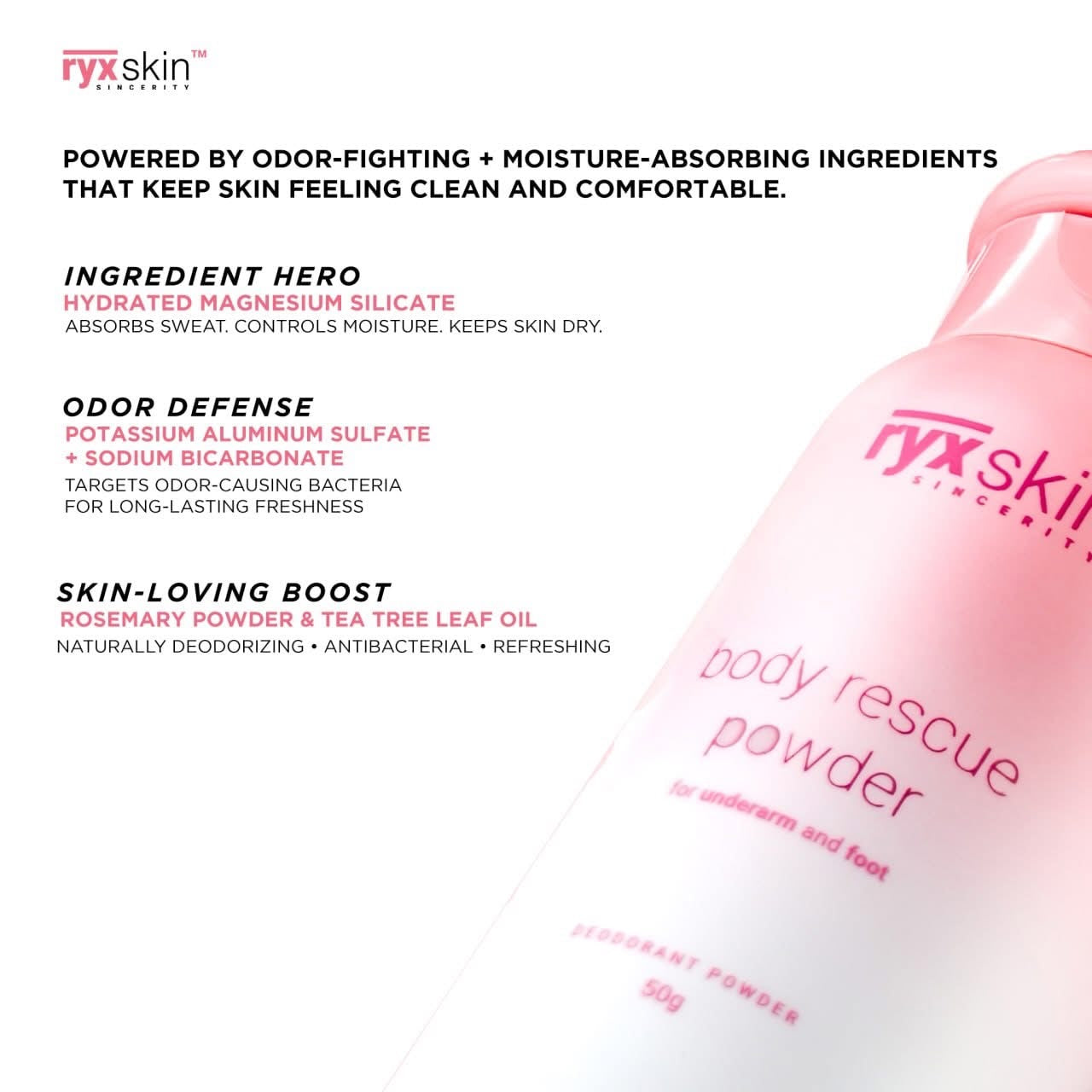 RYXSKIN BODY RESCUE POWDER 50gm