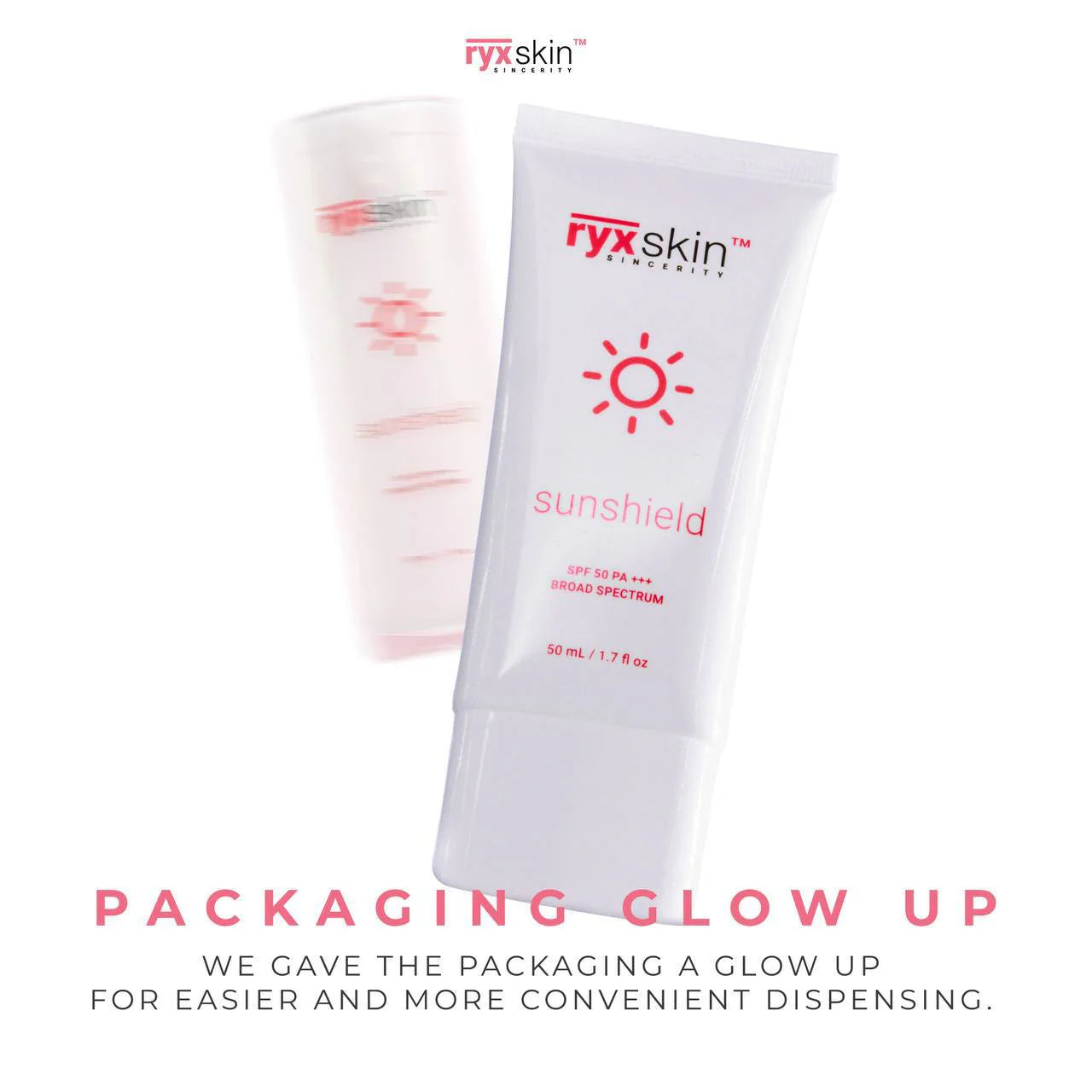 RyxSkin Sunshield SPF 50PA+++ Broad Spectrum 50ml
