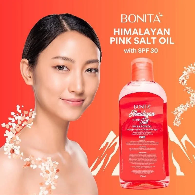 Bonita Himalayan Pink Salt Face & Body Oil SPF 30 (100ml)