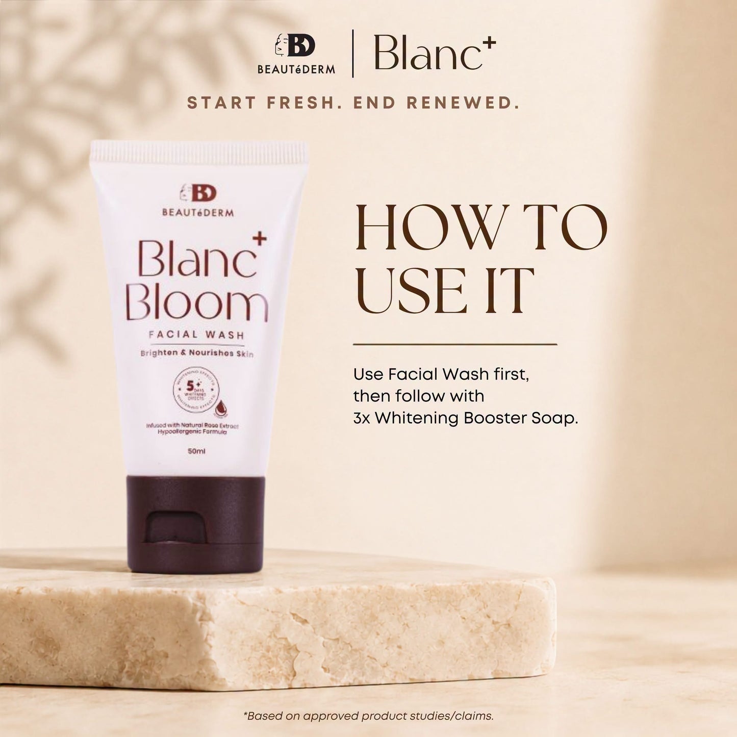 Blanc+ Bloom Facial Wash 50ml
