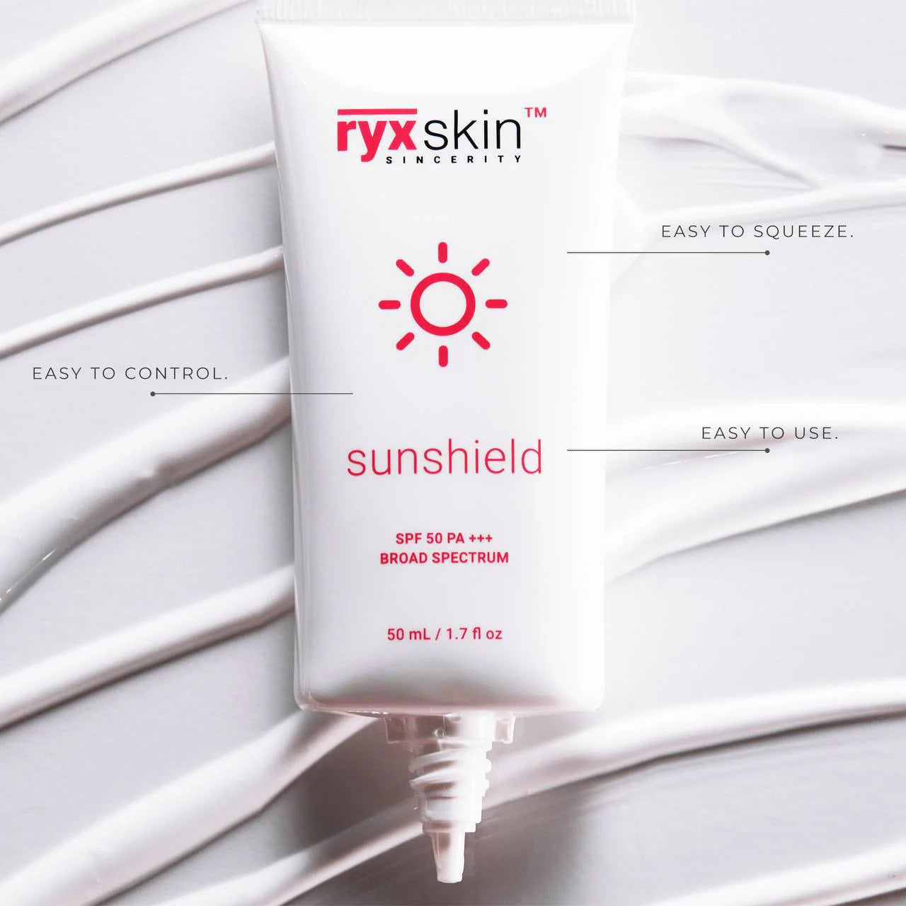 RyxSkin Sunshield SPF 50PA+++ Broad Spectrum 50ml
