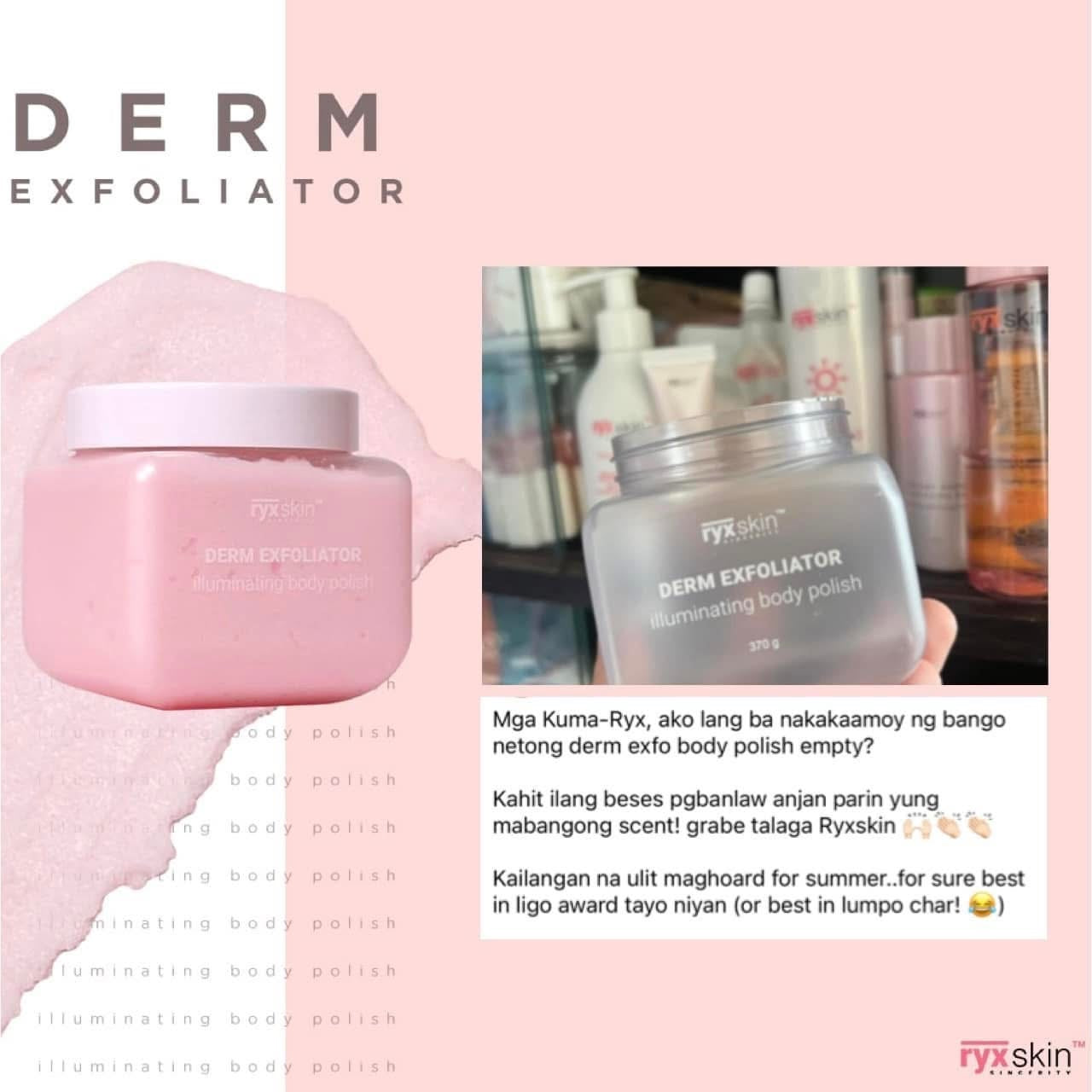 RYXSKIN SINCERITY DERM EXFOLIATOR ILLUMINATING BODY POLISH